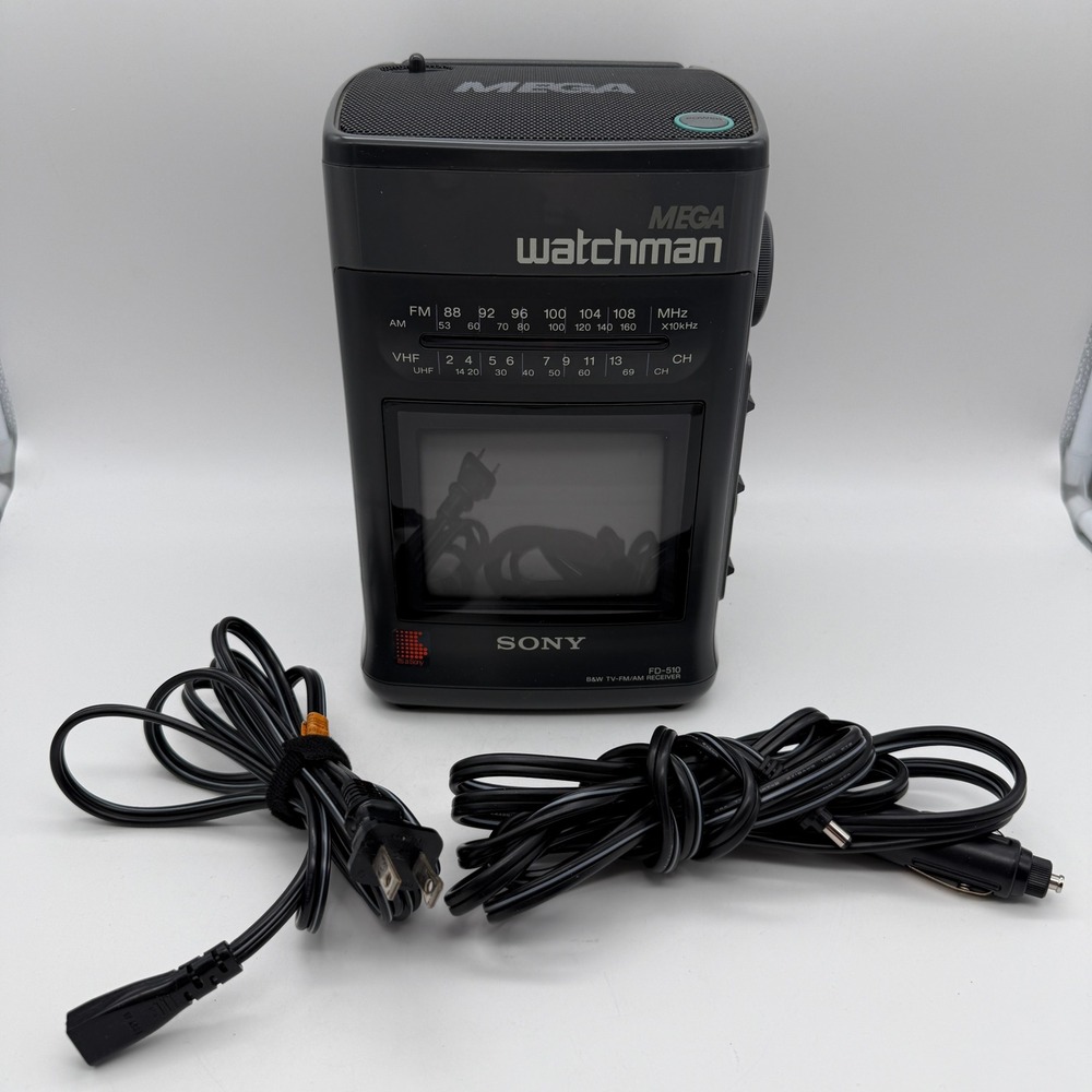 Sony Mega Watchman FD-510 Portable TV AM FM Radio **PARTS ONLY**
